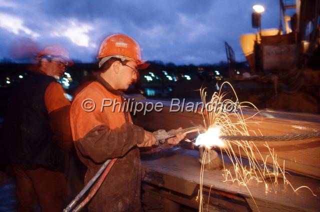 Chantier RATP Paris 06.JPG - Chantier de la RATP, construction du siège social entre 1993 et 1994, quai de la Rapée, Paris 12e